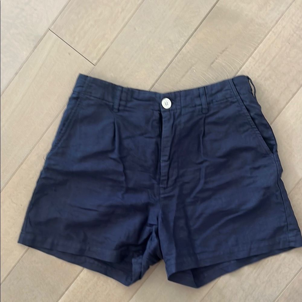 Alex Mill High Waist Blue Shorts Tailored Fit